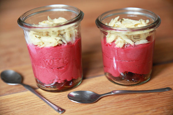 Verrine de betterave au persil tubéreux