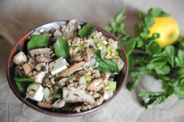 Salade de champignons et feta