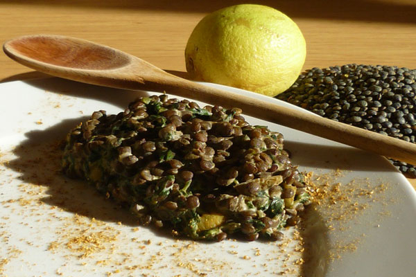 Curry de lentilles aux épinards et au citron