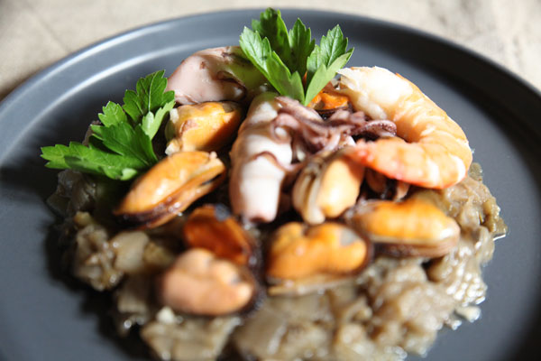 Fondue d'endives aux fruits de mer