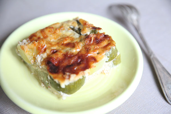 Gratin de courgettes au curry