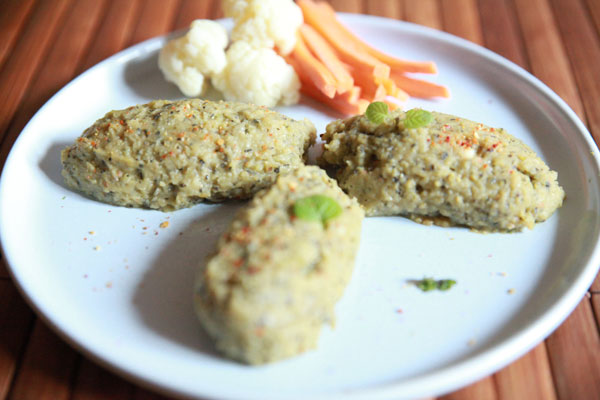 Houmous de pois cassés à la menthe