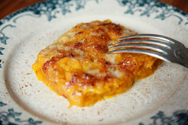 Gratin de potimarron au pécorino