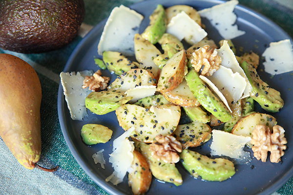 Salade de poire et avocat