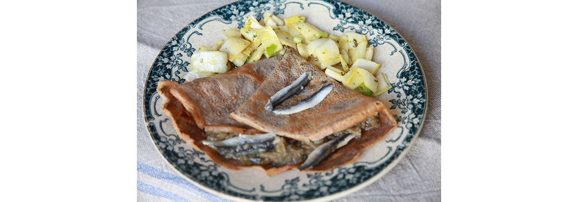 Crêpe pissaladière